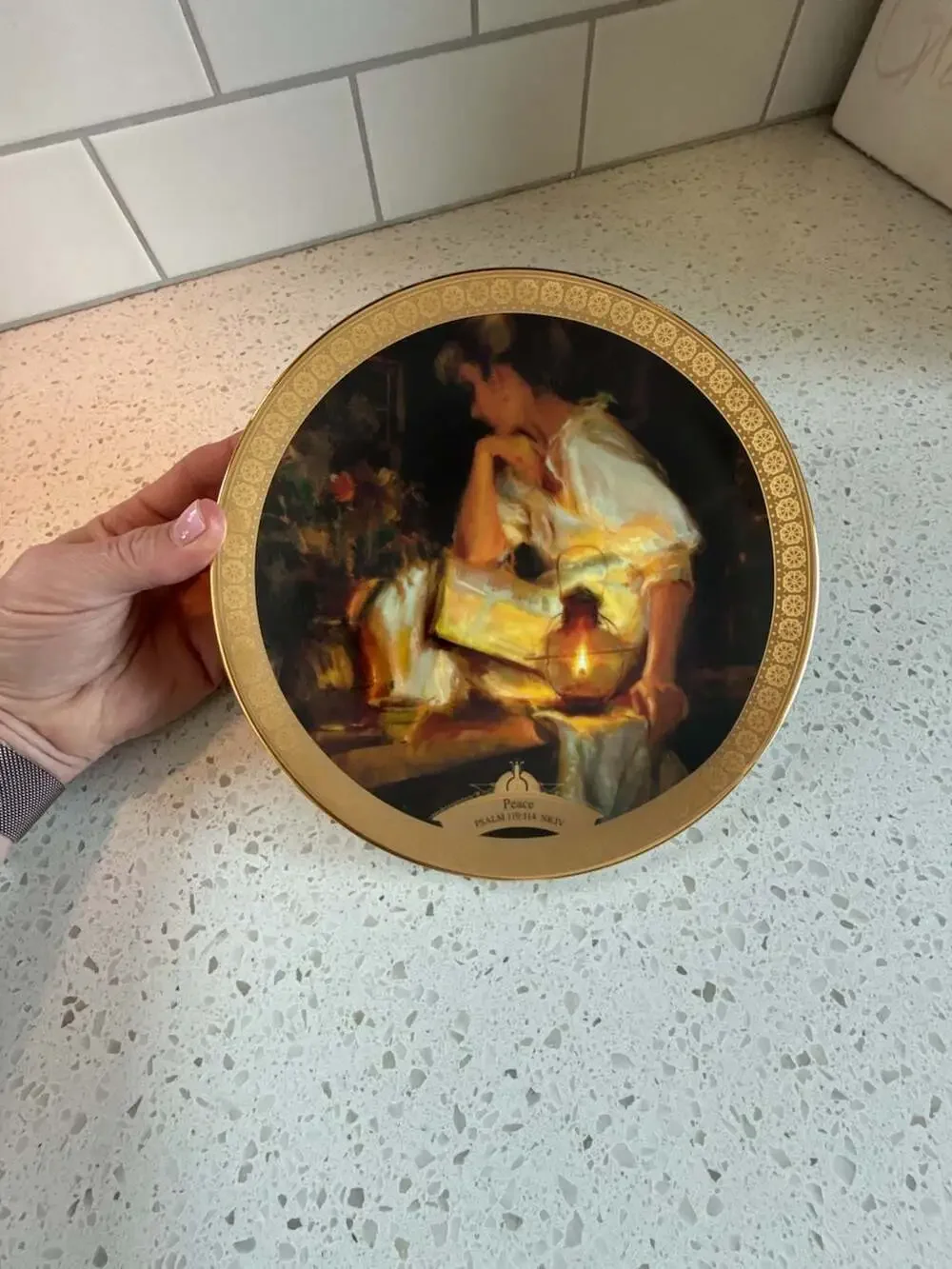 The Masterpeace Collection 'Peace' Fine Porcelain Collector Plate by Dan Gerhart
